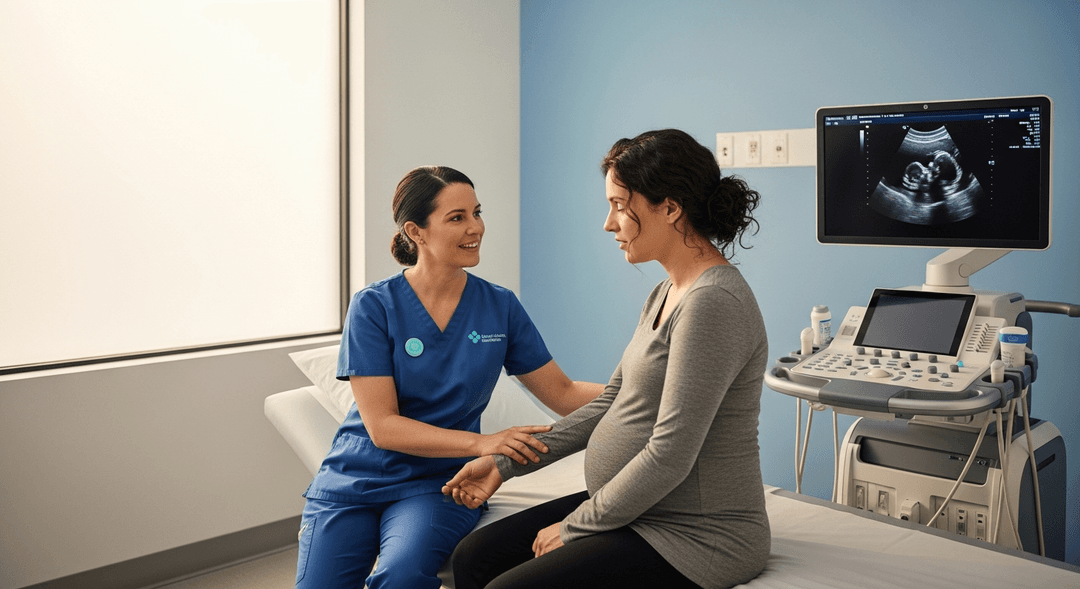 Consultation médicale pour suspicion de grossesse extra-utérine