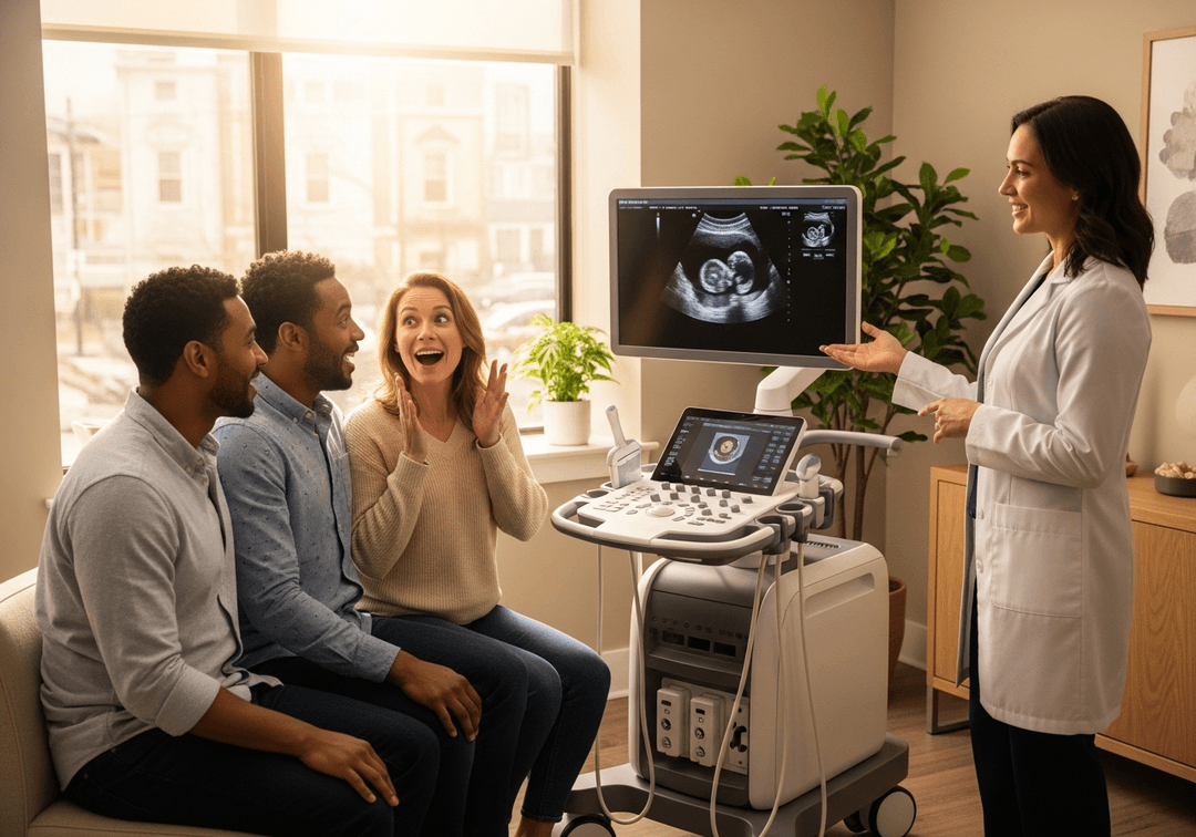 Illustration échographie 3D 4D