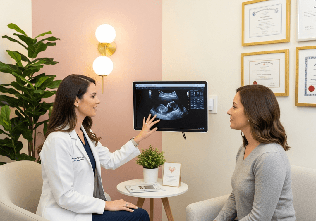 Illustration échographie contrôle stérilet DIU