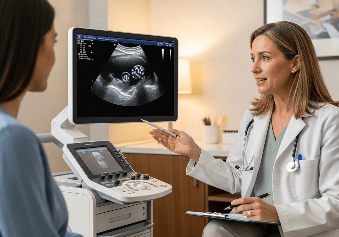 Illustration échographie réserve ovarienne fertilité