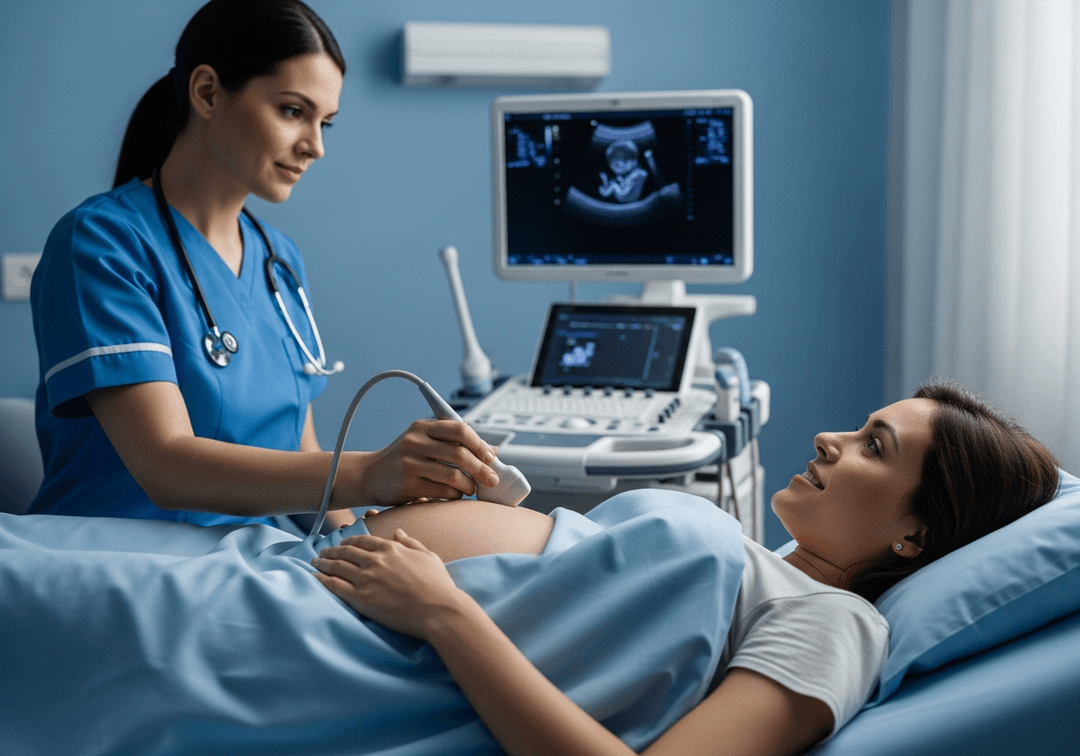 Illustration échographie de grossesse