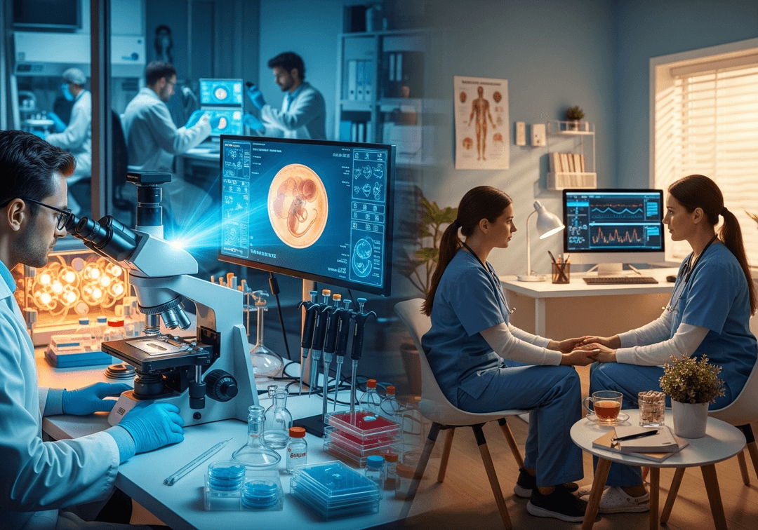 Illustration parcours FIV fécondation in vitro