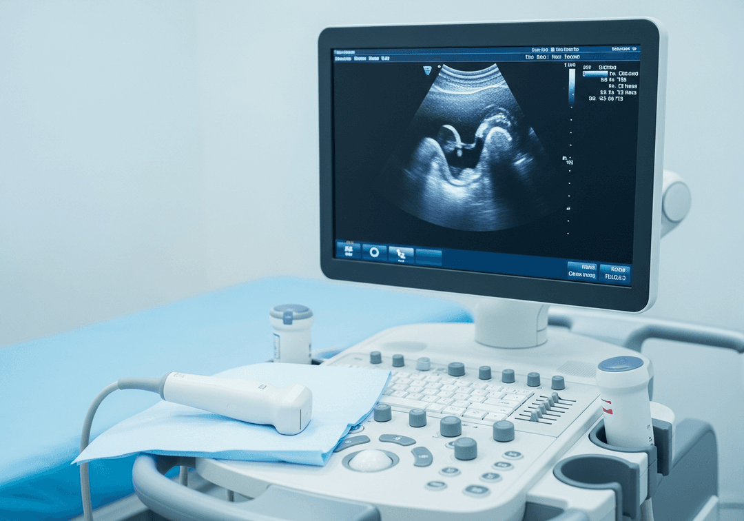 Illustration échographie col utérin cervicale grossesse